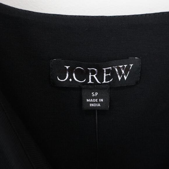 J.Crew Drop Waist Mixy Midi Dress Black Size Small Petite NWT - Picture 4 of 8